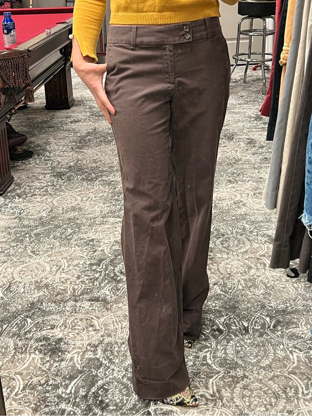 Banana Republic Brown High-Rise Jackson Fit Trousers
